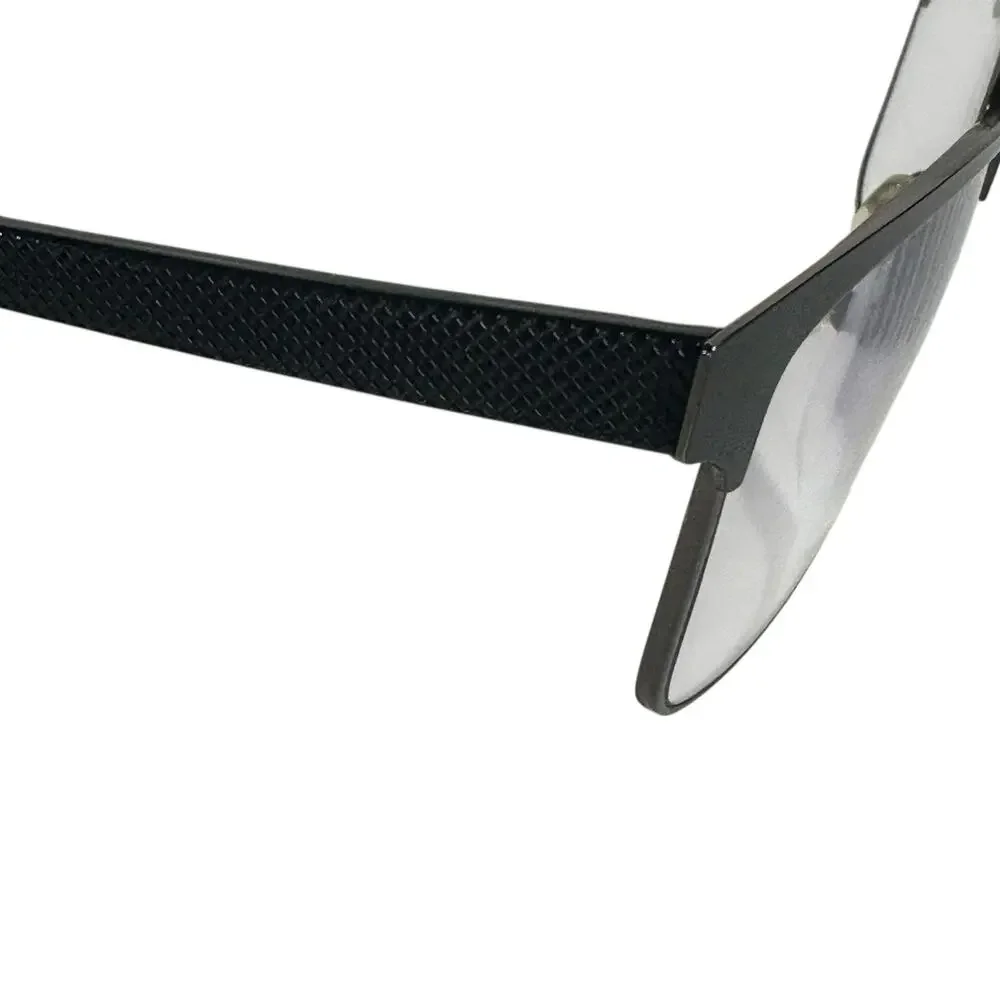 Lacoste L2198 Eyeglasses Black Semi Rim Rectangular 55-18-145 unisex